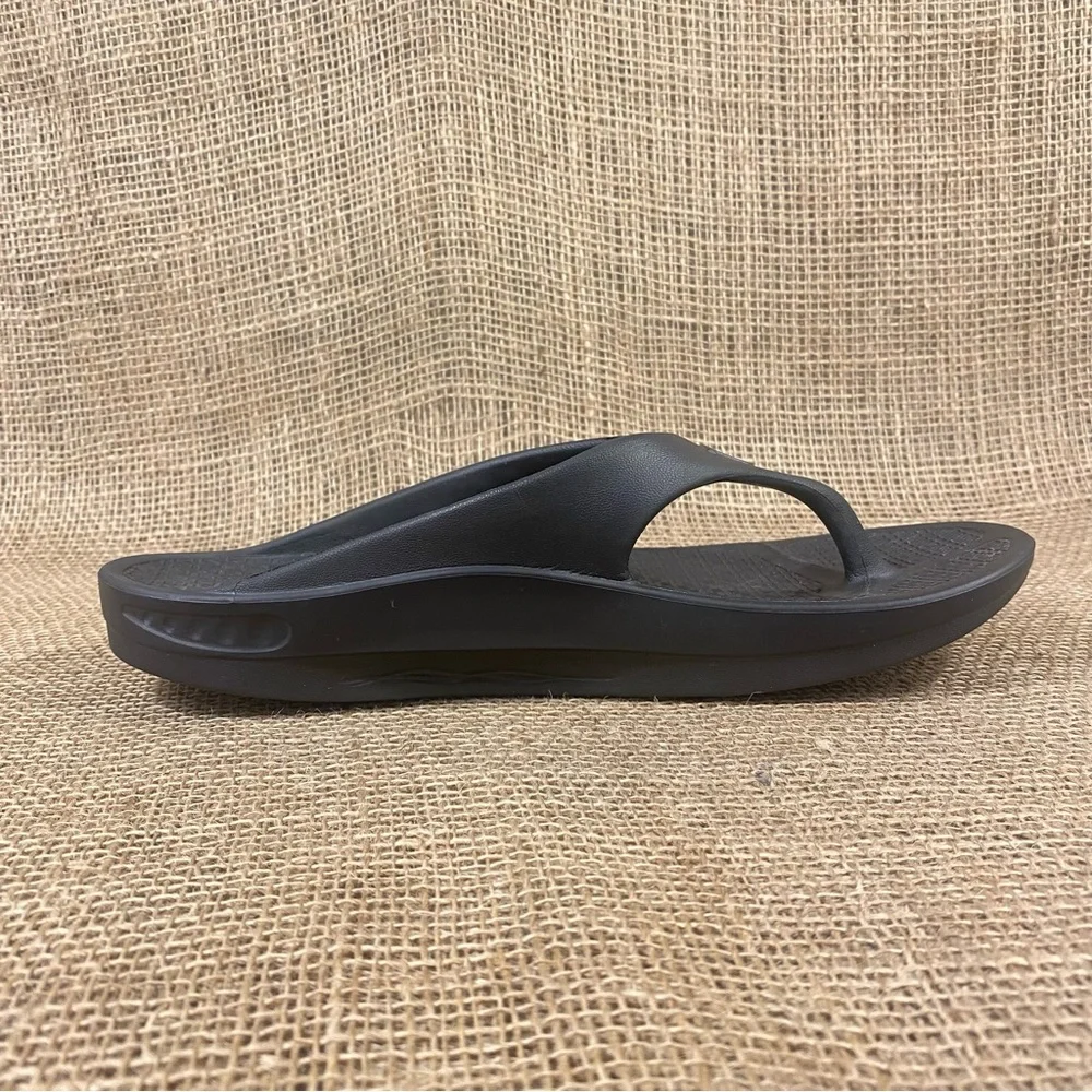 TELIC Sandal Energy Flip Flop Black wedge slip on waterproof size L 11 - Picture 5 of 10
